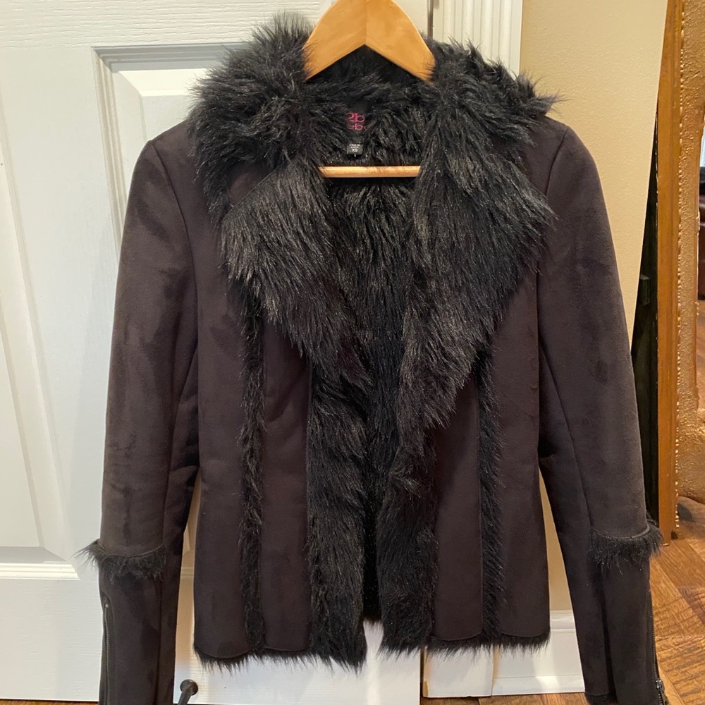 2b be faux fur jacket